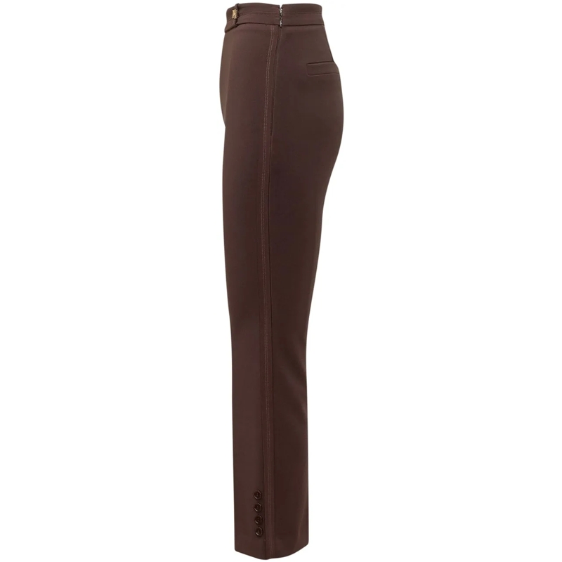 Elisabetta Franchi Hose Pantalone  a Zampa con Bottoni braun(Image 3)