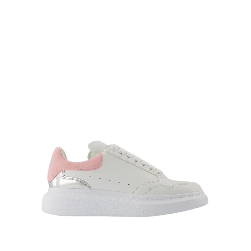 Alexander McQueen Lage-top sneaker Oversized Sneakers - Leather - White/Pink White