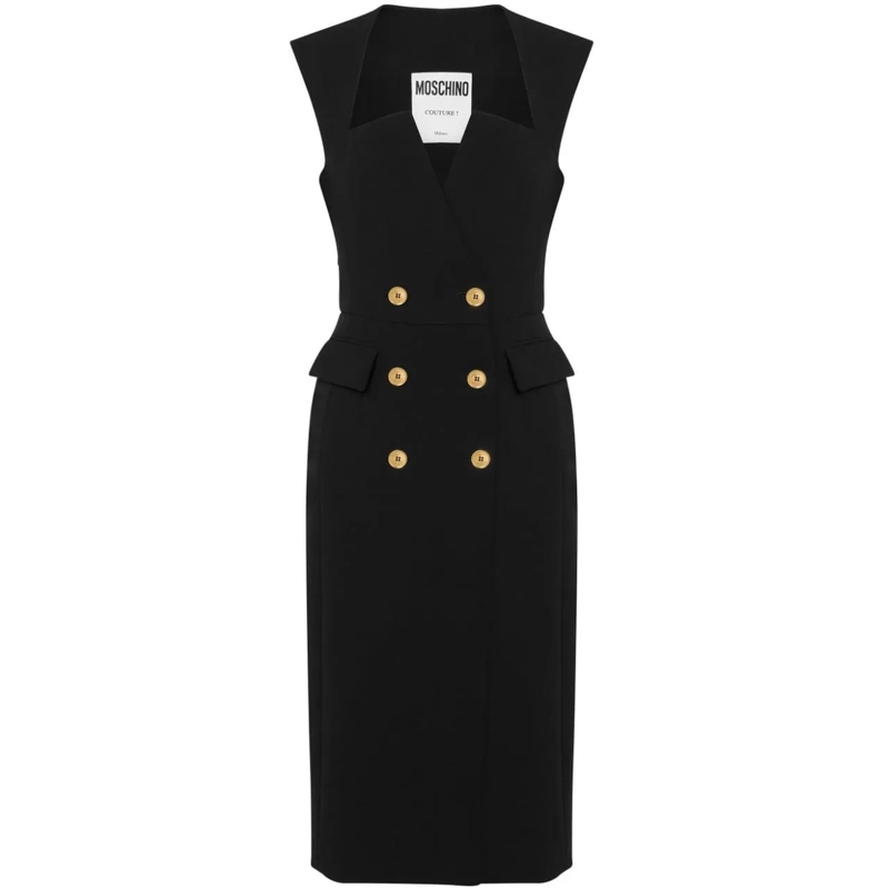 Moschino Robe midi Dresses Black schwarz