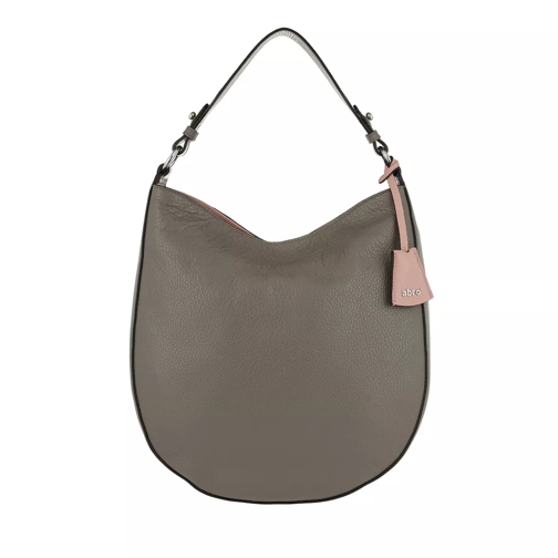 Abro Adria Leather Hobo Bag Zinc/Rosa Hobo Bag
