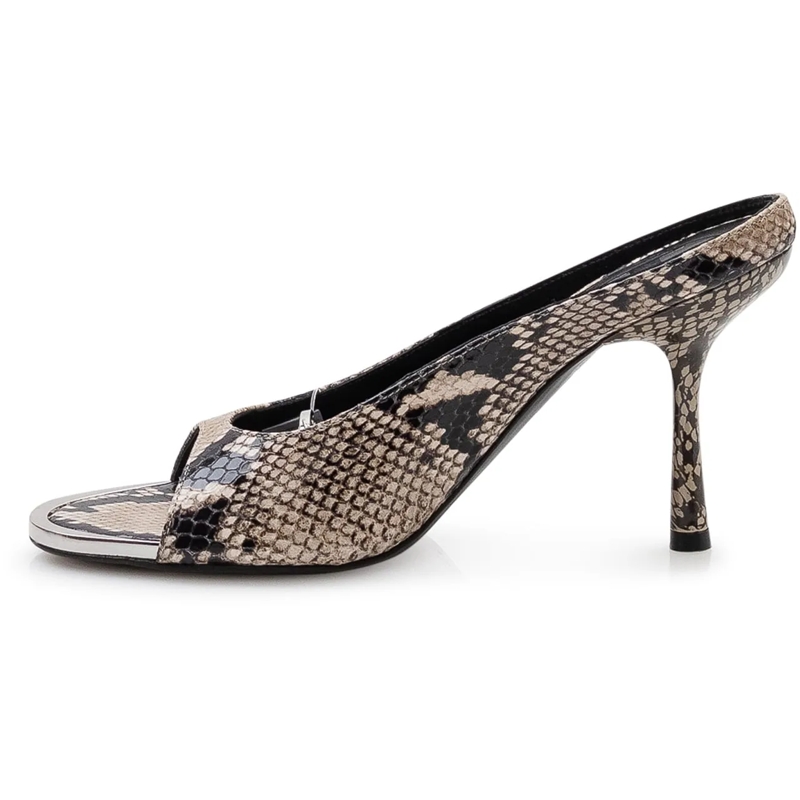 Diesel Escarpins Mule con Tacco e Punta Aperta taupe(Image 4)