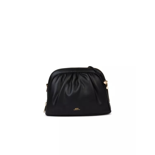 A.P.C. Small 'Ninon' Black Eco-Leather Crossbody Bag Black Borsetta a tracolla