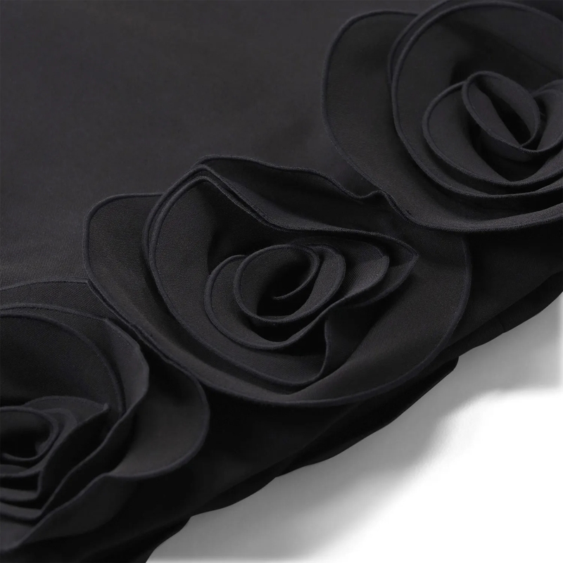 Self Portrait Minikleid Minikleid mit Blumen schwarz(Image 3)