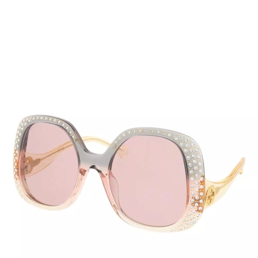 Gucci GG1235S Grey-Yellow-Pink Sonnenbrille