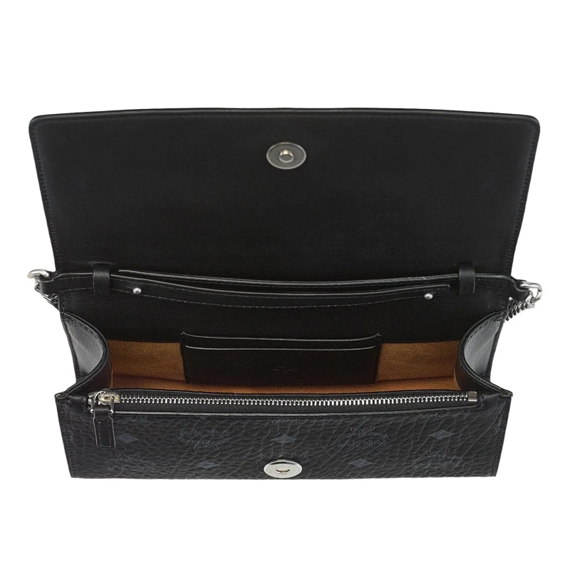 MCM Crossbody Bag Aren Vi Crossbody Mni Bk Black(Image 6)