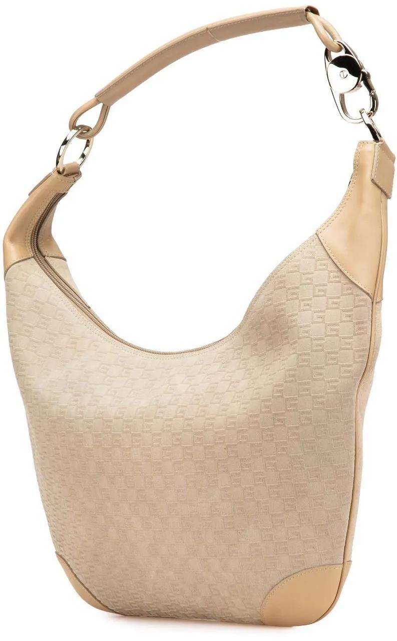 Thumbnail - Gucci Hobo Bags - 2000-2015 GG Suede Shoulder Bag - Gr. unisize - in Braun - für Damen