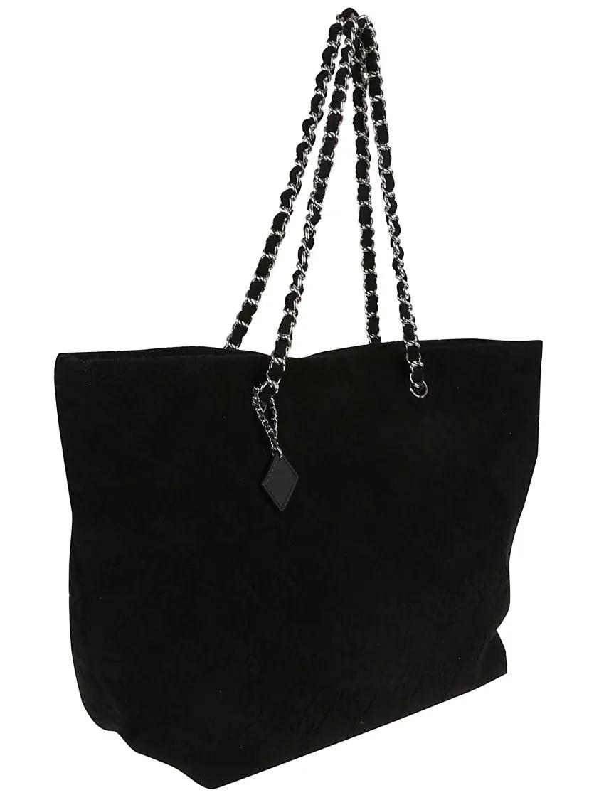 TORY BURCH Shoppers & Totes Ella Terry Chain Tote in zwart