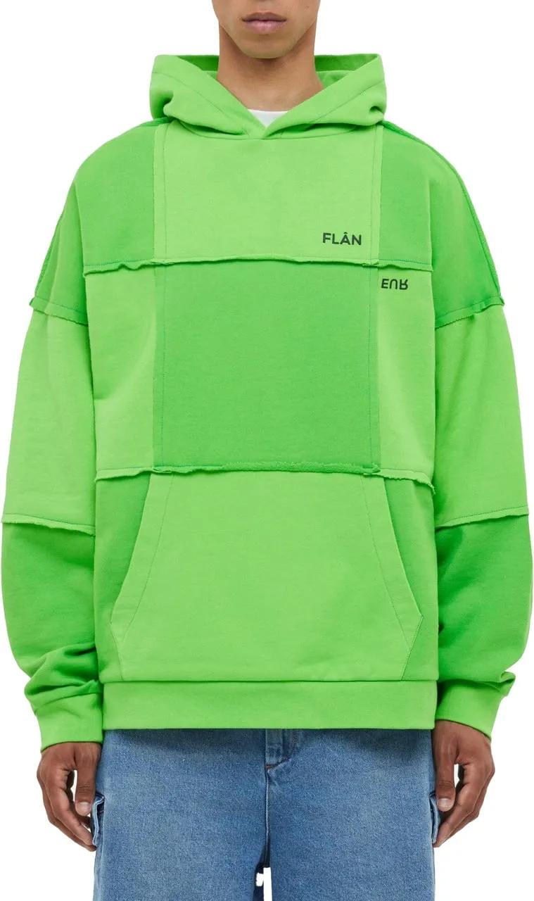 Thumbnail - Flâneur - Cut & Sew Hoodie  Neon Green - Größe XXL - green