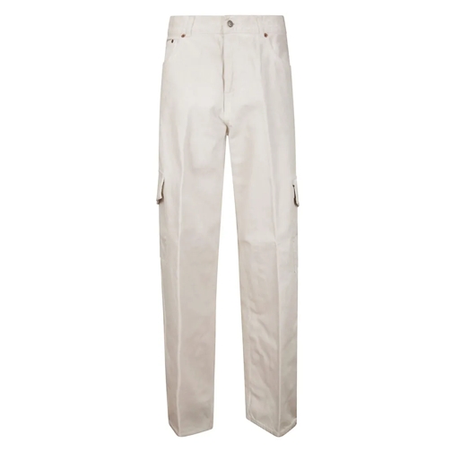 Haikure Jeans Wide Leg Cargo Trousers White