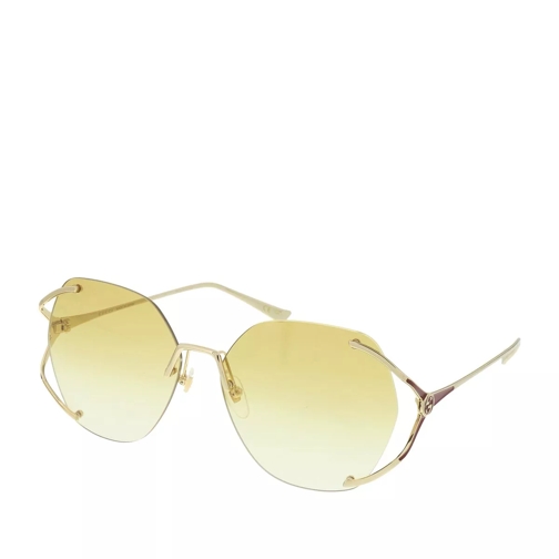 Gucci GG0651S-005 59 Sunglass WOMAN METAL Gold Sonnenbrille