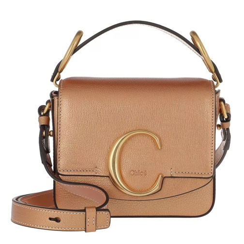 Chloé C Mini Shoulder Bag Rose Gold Crossbody Bag