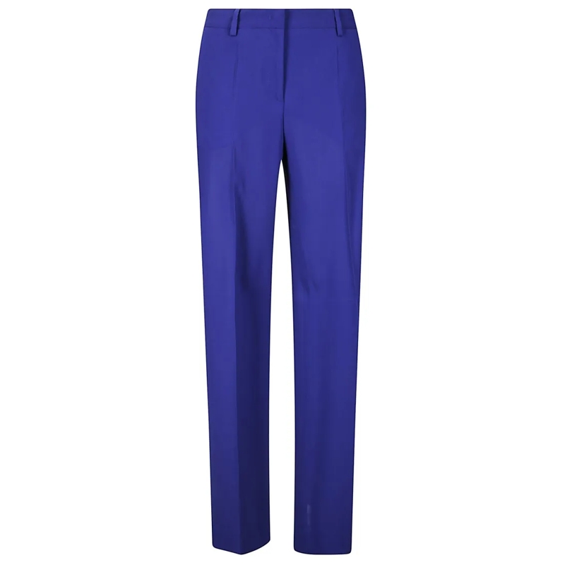 Alberto Biani  Straight-Leg Trousers With Functional Pockets Blue