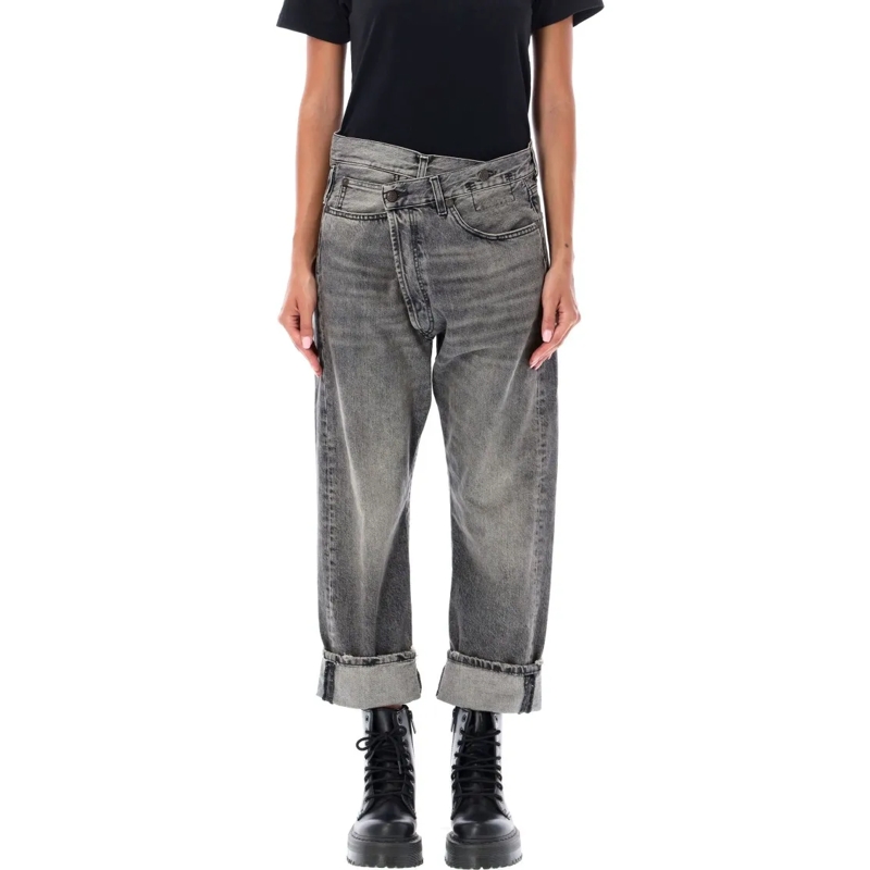 R13 Jeans Cross Over Jeans Grey