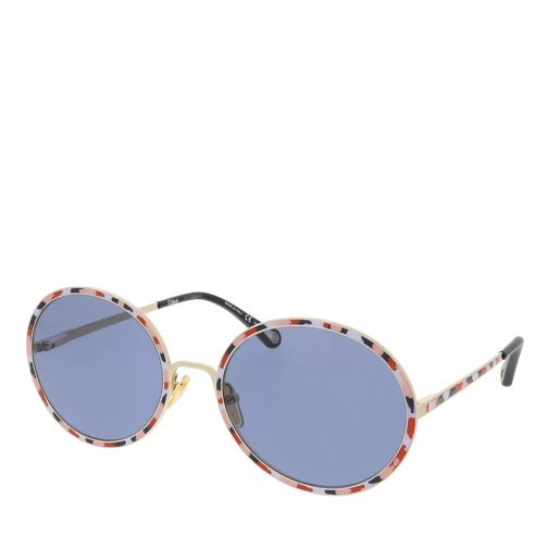 Chloé CH0100S-001 60 Woman Metal Gold-Blue Sunglasses