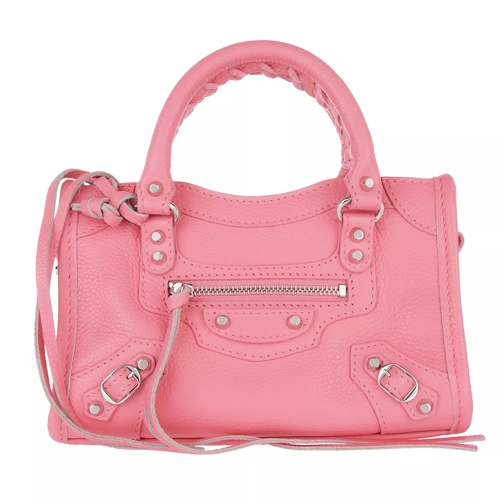 Balenciaga Classic Nano City Crossbody Bag Calfskin Pink Crossbody Bag