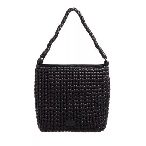 Lala Berlin Hobo Shopper Merlin Black Braided Hobo Bag