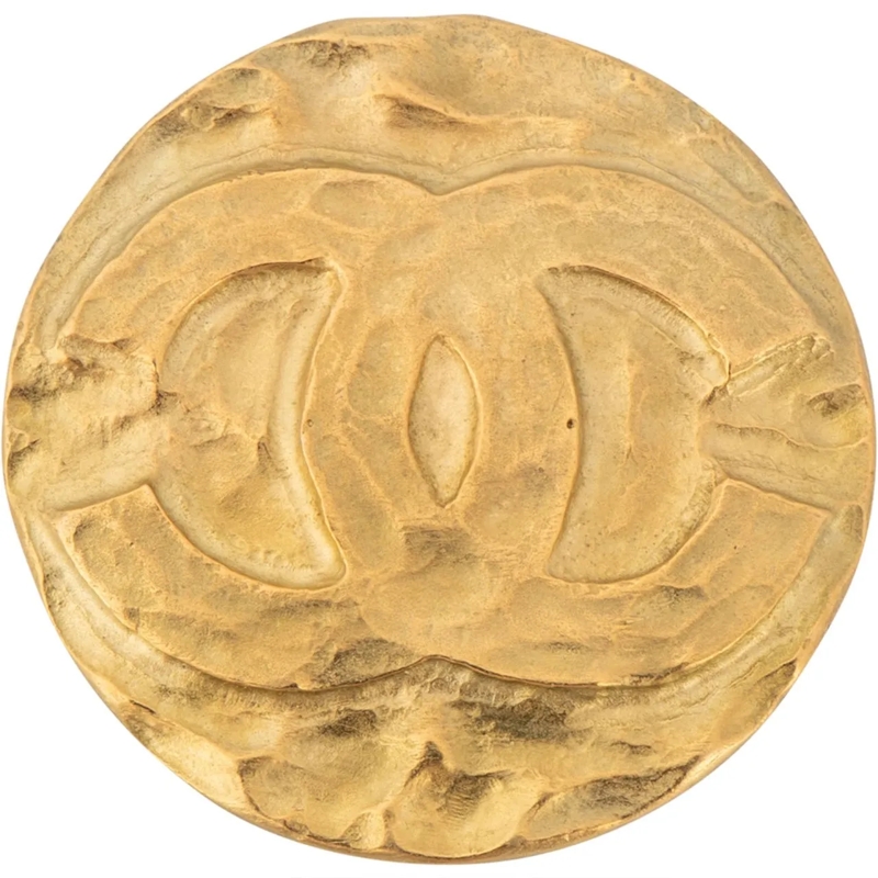 Chanel  Chanel Golden Plate CC Brooch mehrfarbig