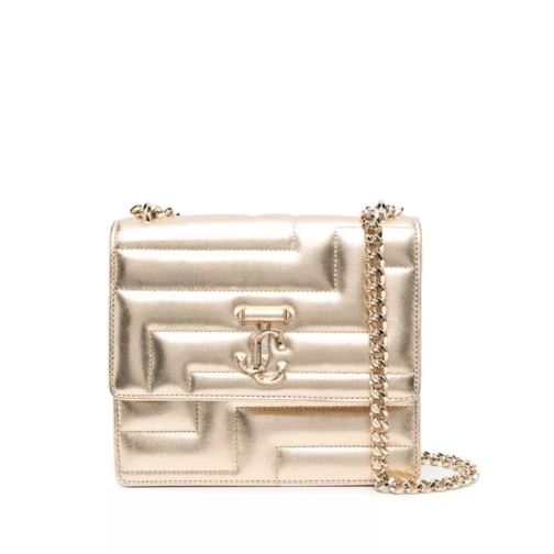 Jimmy Choo Varenne Metallic Shoulder Bag Gold Schultertasche