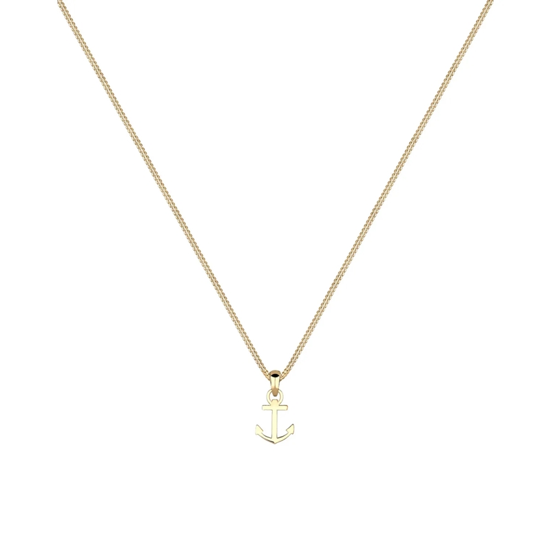 Elli Mittellange Halskette Halskette Anker Heimatsymbol 585 Gelbgold gold(Image 2)