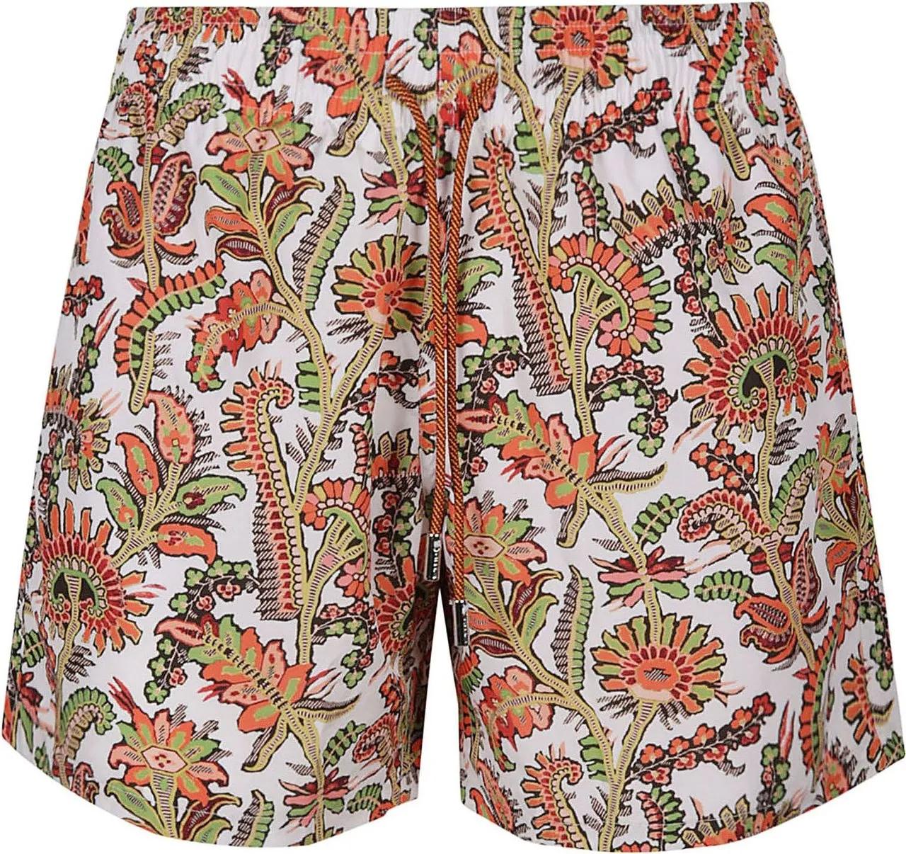 Thumbnail - Etro - Roma Pocket Swim Trunk White - Größe S - weiß