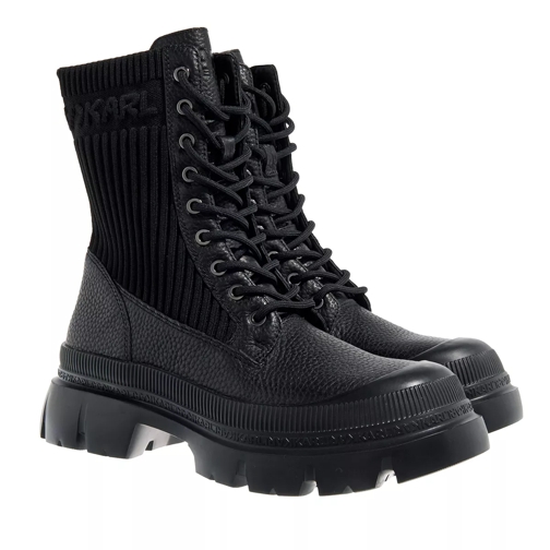 Boots/bottines Karl Lagerfeld TREKKA MAX Hi Buckle Black Lthr En Vente - Main Image
