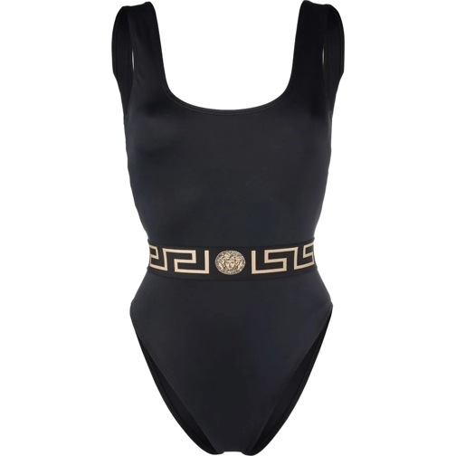 Versace  Greca-print swimsuit schwarz