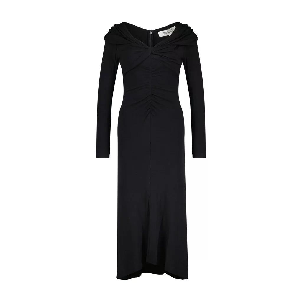 Diane von Furstenberg - Jerseykleid SYLVIANA mit Wolle - Größe L - black