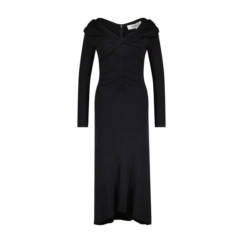 Diane von Furstenberg  Jerseykleid SYLVIANA mit Wolle Schwarz