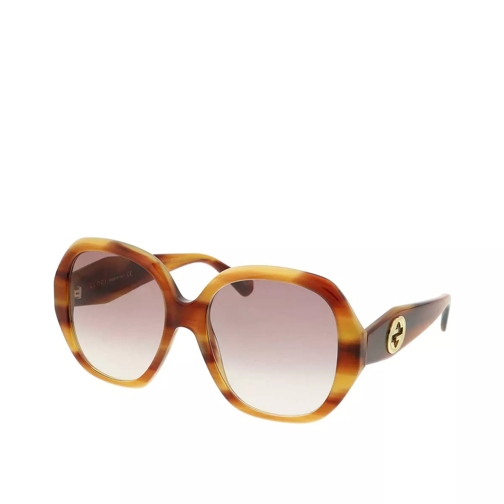 Gucci GG0796S-004 56 Sunglass WOMAN ACETATE Havana Sunglasses