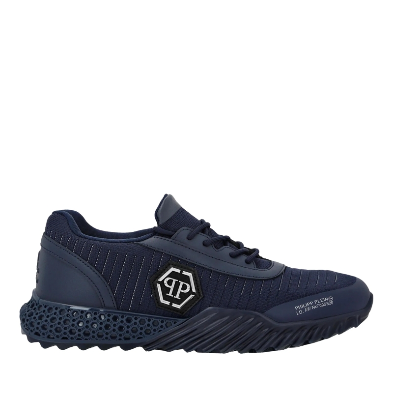 Philipp Plein Low-Top-Sneaker Runner Sneaker Hexagon dunkel-blau