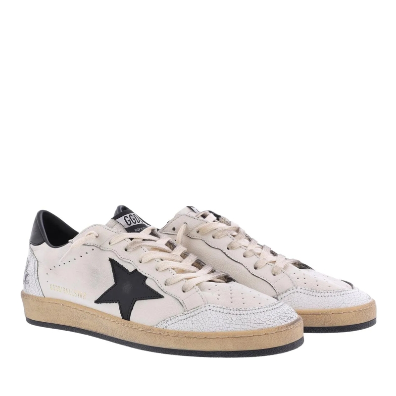 Golden Goose Lage-top sneaker Ballstar Nappa Upper Leather Star And Heel Crack T White(Image 2)