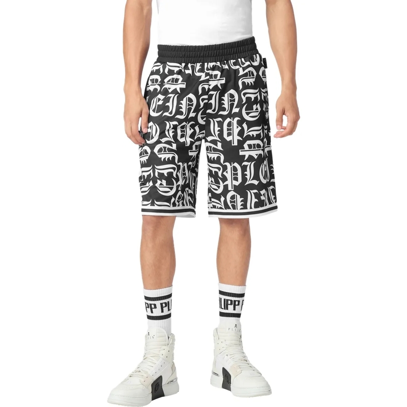Philipp Plein Jogginghose Diese Jogging Korb Shorts Gothic Plein ist entworf schwarz(Image 3)