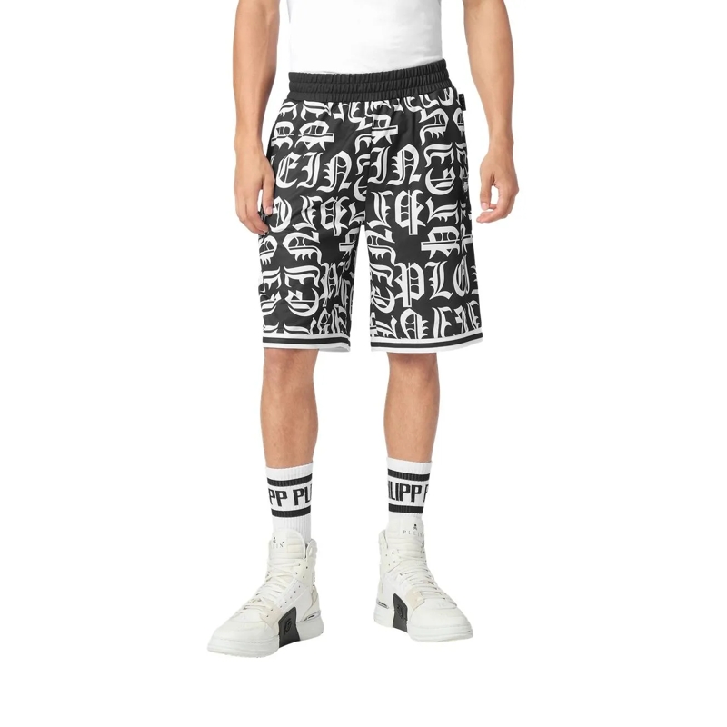 Philipp Plein Jogginghose Diese Jogging Korb Shorts Gothic Plein ist entworf schwarz(Image 2)