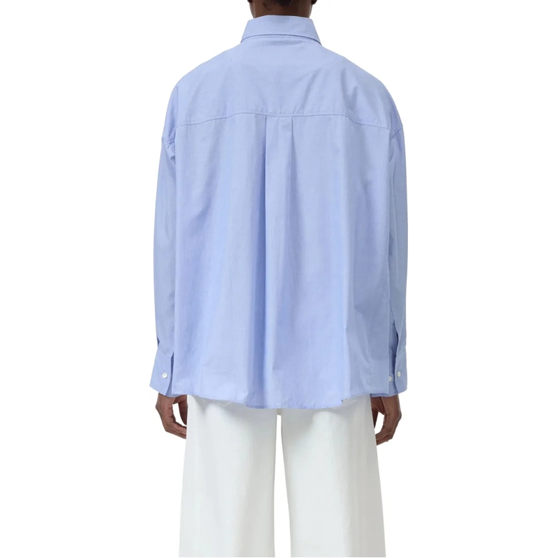 Closed Bluse Closed Cape Shirt Blouses Lichtblauw C94619-24p-22 blau(Image 3)