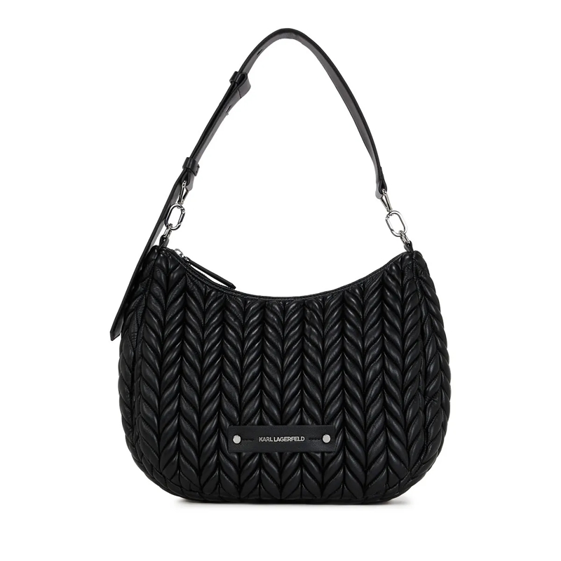 Karl Lagerfeld Schultertasche K/WEAVE HOBO-TASCHE schwarz