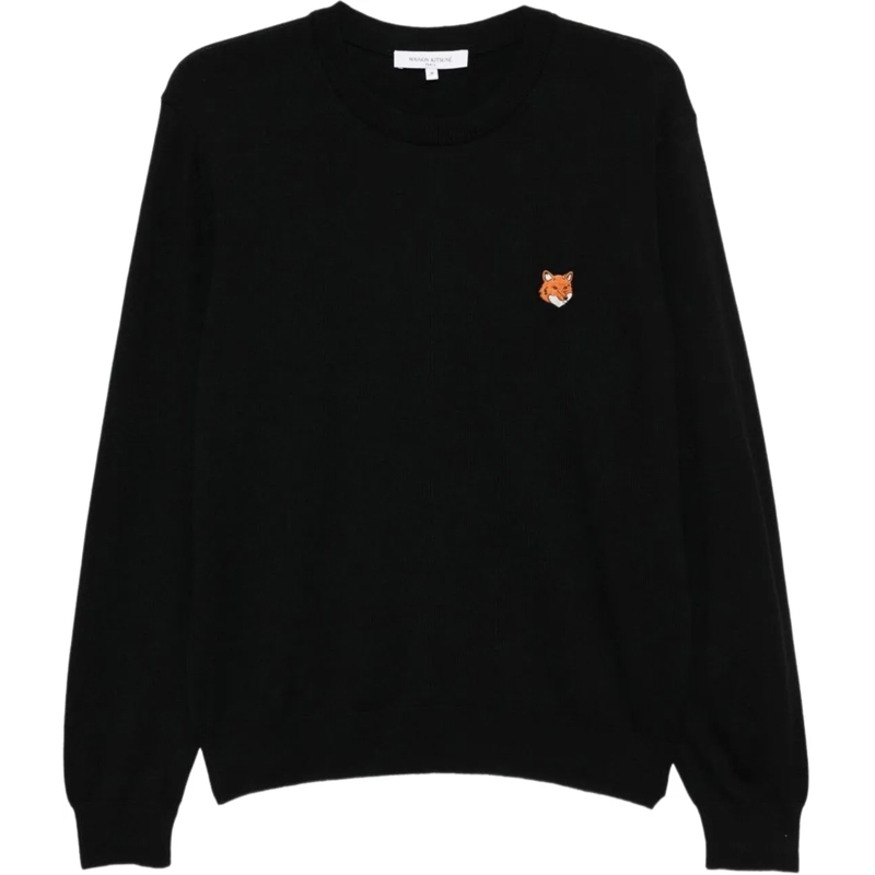 Maison Kitsune Strickjacke Maison Kitsune' Sweaters Black schwarz