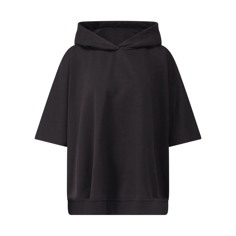 Dondup  Hoodie mit Fledermaus-Ärmeln Schwarz