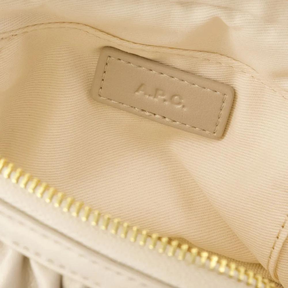 A.P.C. Clutches Ninon Small Clutch Pvc Gold in beige