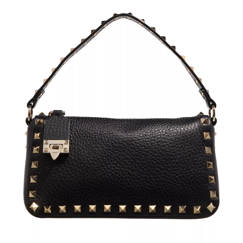 Valentino Garavani Schultertasche Small Shoulder Bag Rockstud Nero