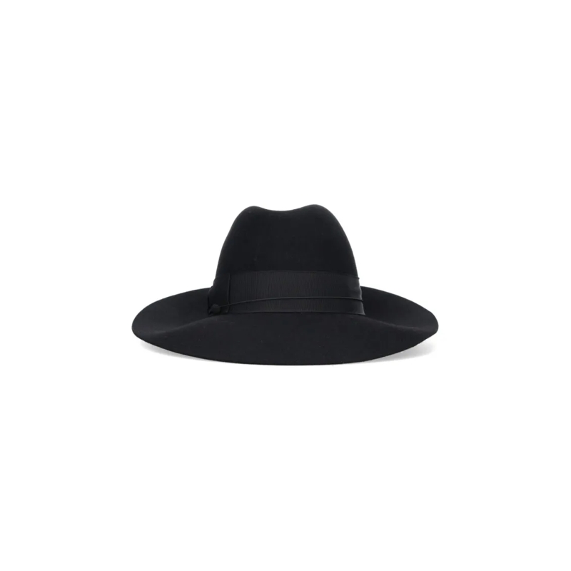 Borsalino Hut Monica Felt Hat – Black Black