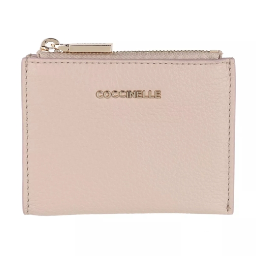 Coccinelle Document Holder Grainy Leather Powder Pink Card Case
