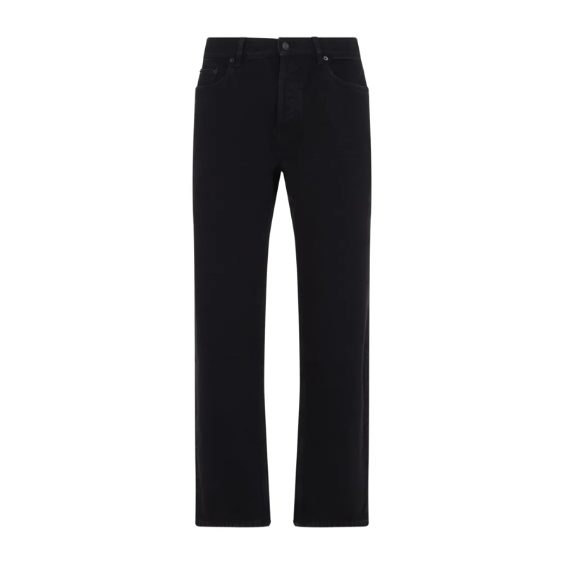 Saint Laurent Jeans Straight-Leg Black Jeans Black