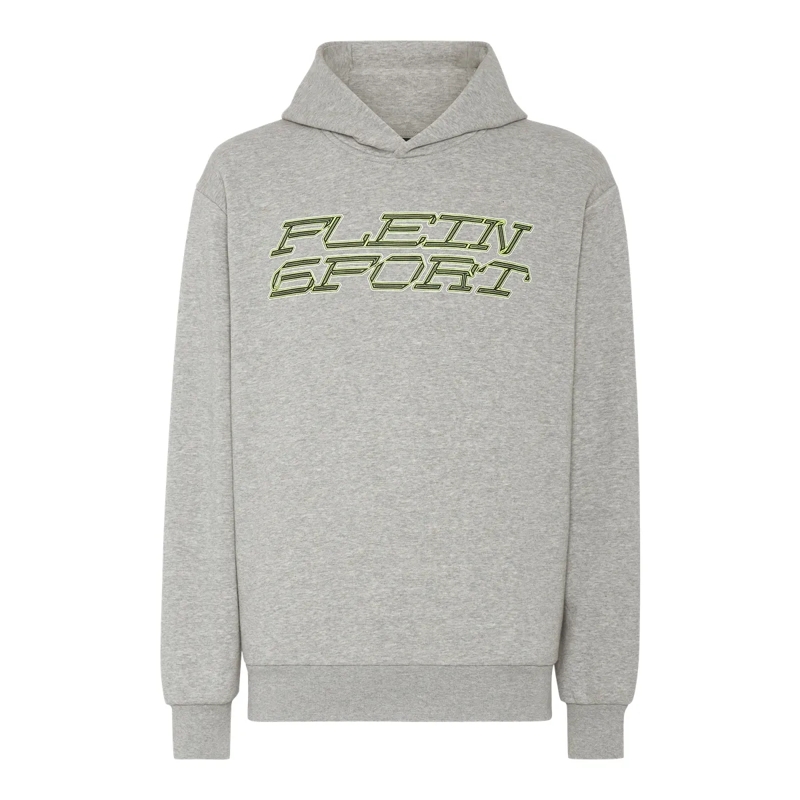 Plein Sport Top Hoodie Tiger grau