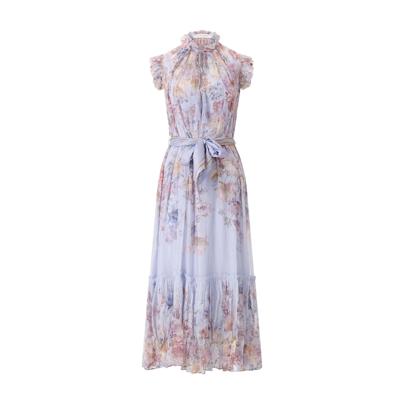 Zimmermann Maxikleid Maxikleid Valiant Flutter pink