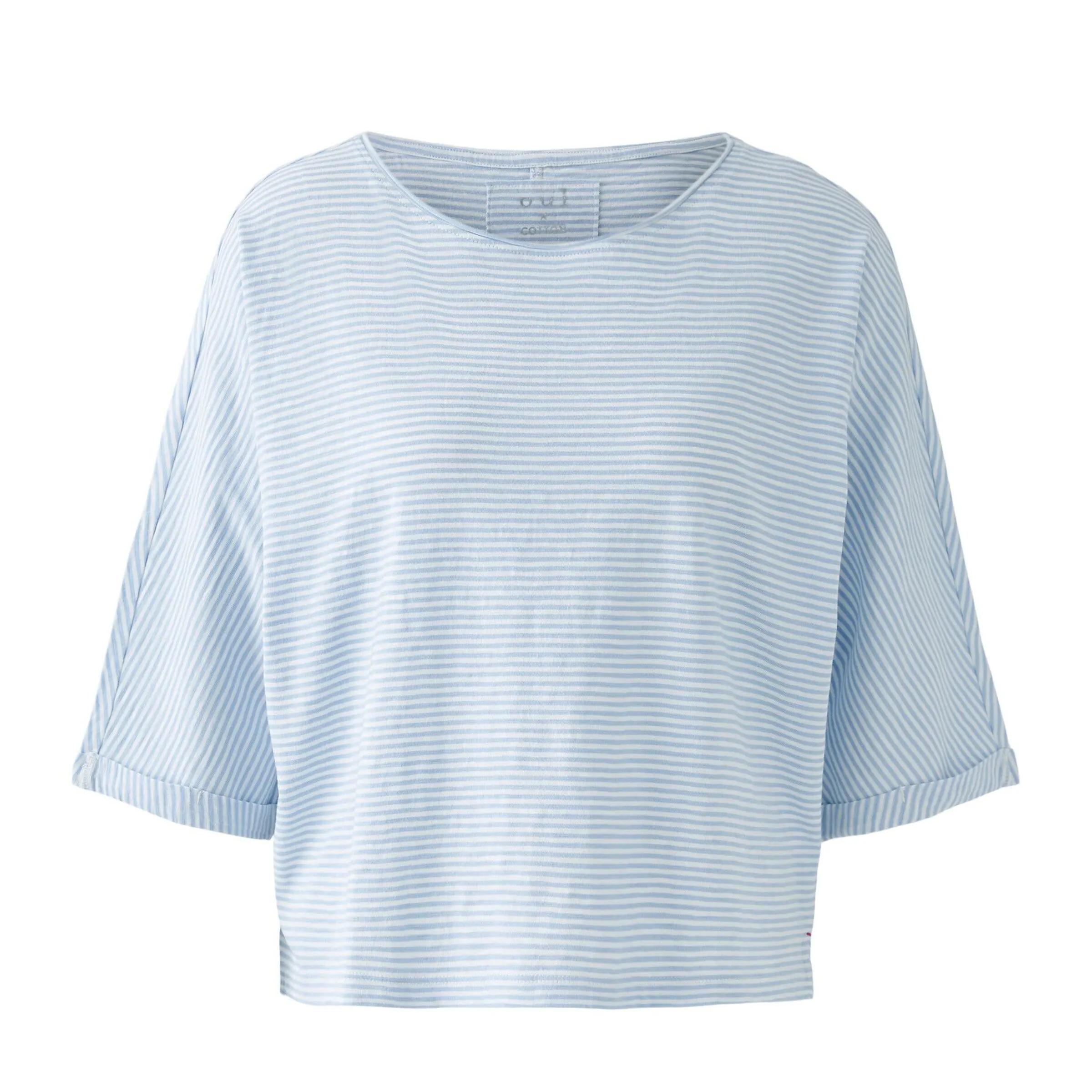 Thumbnail - Oui - T-Shirt - Größe 40 DAMEN B - blau