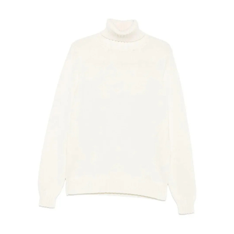 FILIPPO DE LAURENTIIS Pull Refined Turtleneck Sweater In Creamy Off-White Mer White