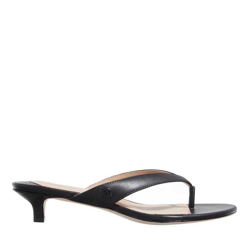 Lauren Ralph Lauren Flip Flops Francesa Sandals Heel Sandal Black