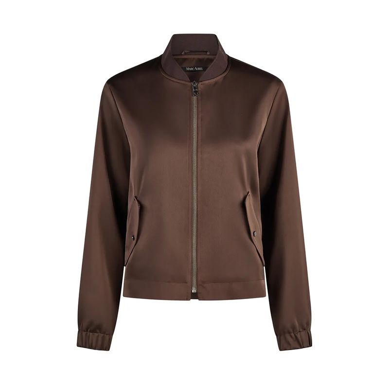 Marc Aurel Blouson Bomberjacke- Saum und Ärmelsaum mit Gummibund-  braun
