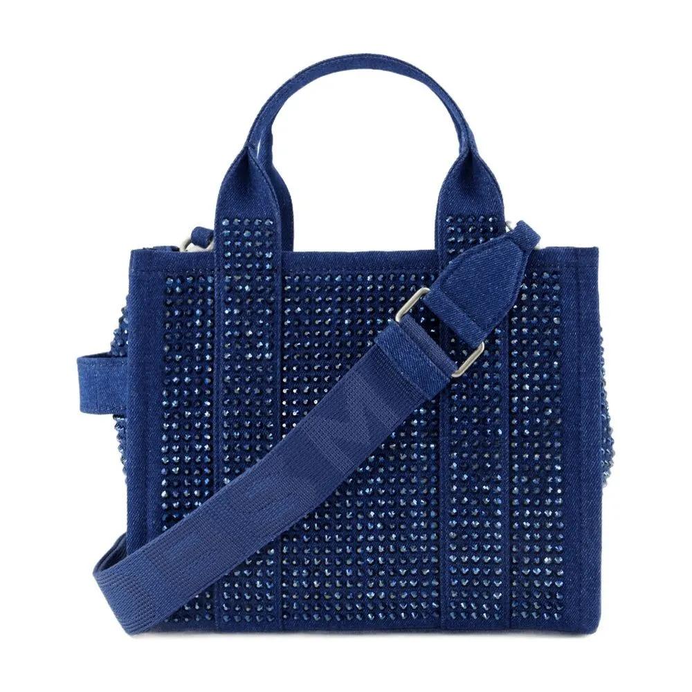 Marc Jacobs Shoppers & Totes The Small Tote Cotton Blue in blauw