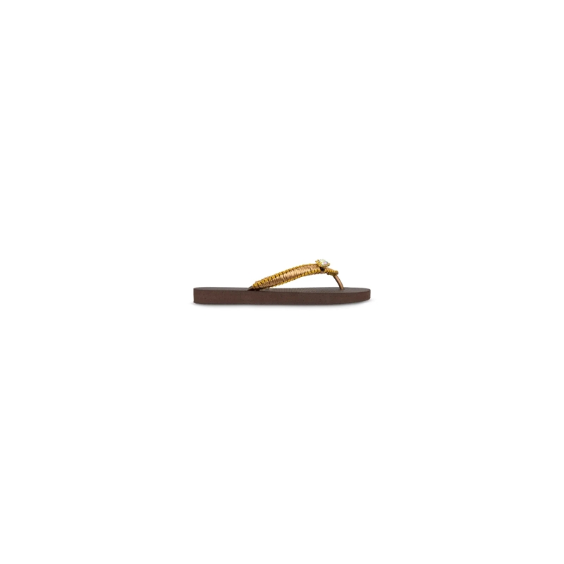 UZURII Flip Flops flip flop Taupe Macrame Switch mocca(Image 15)